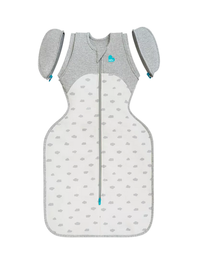 John Lewis Love to Dream All Seasons Swaddle Up Transition Baby Sleeping Bag, 1.5 Tog, Cloud White- Buy online at McGrocer