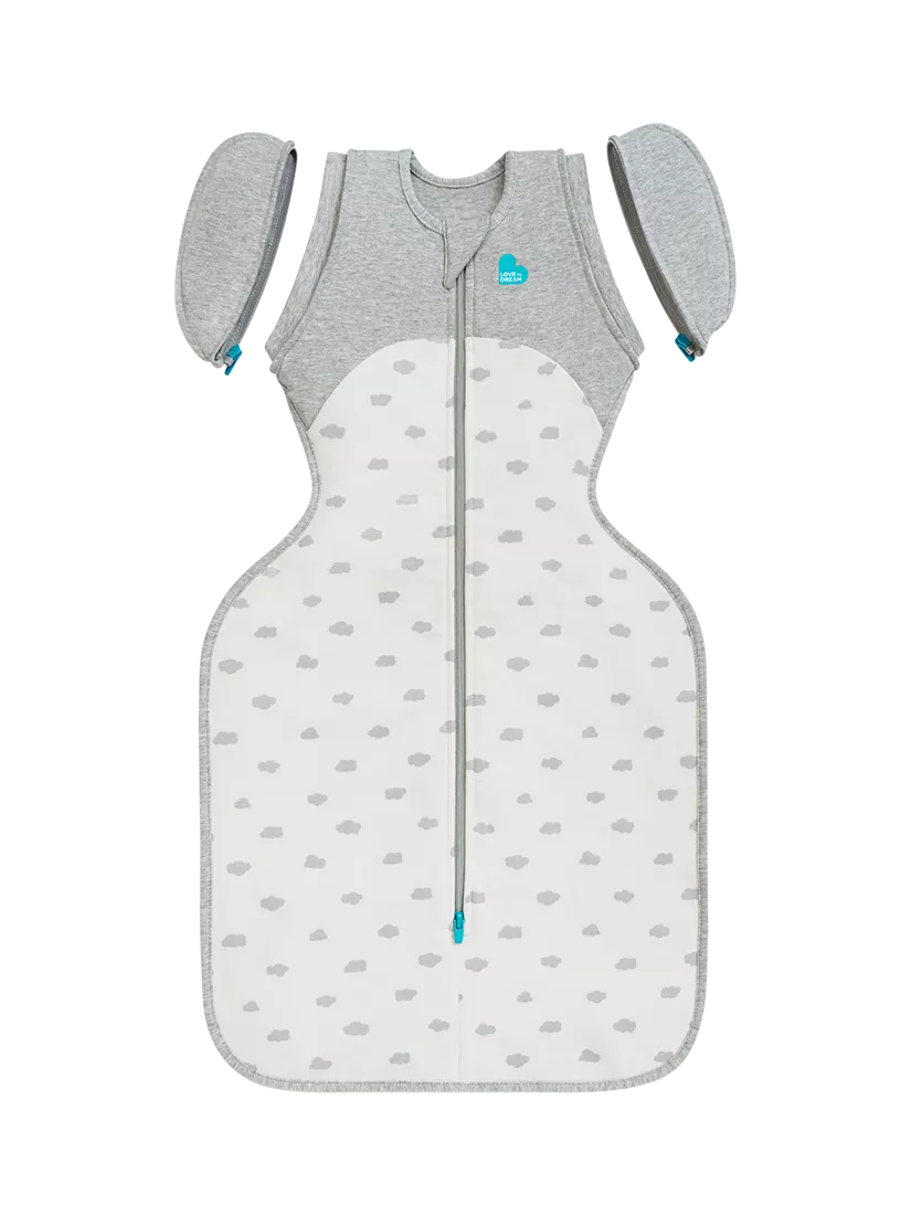 Love to Dream transition baby sleeping bag 1.5 tog cloud white, UK version