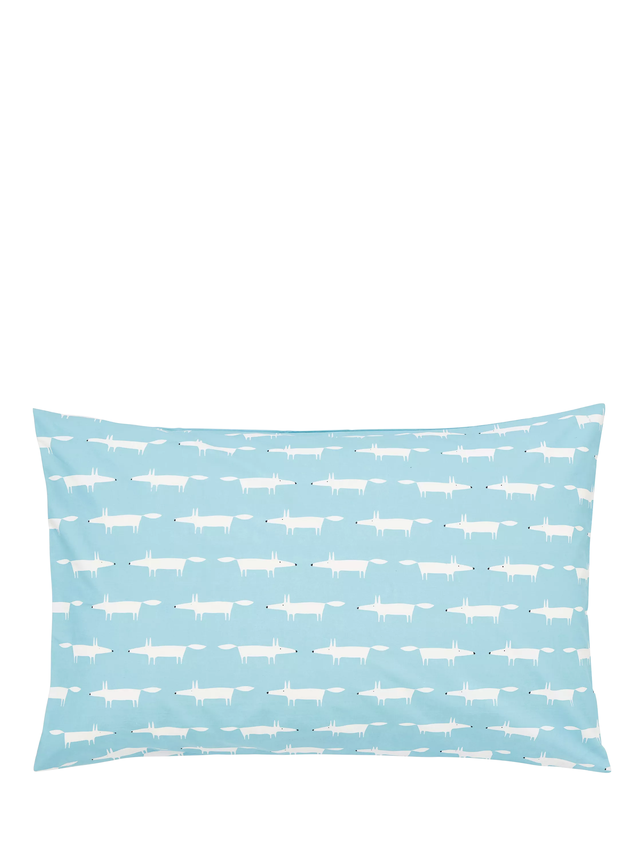 Scion Mr Fox cotton bedding standard pillowcase pair, imported from the UK