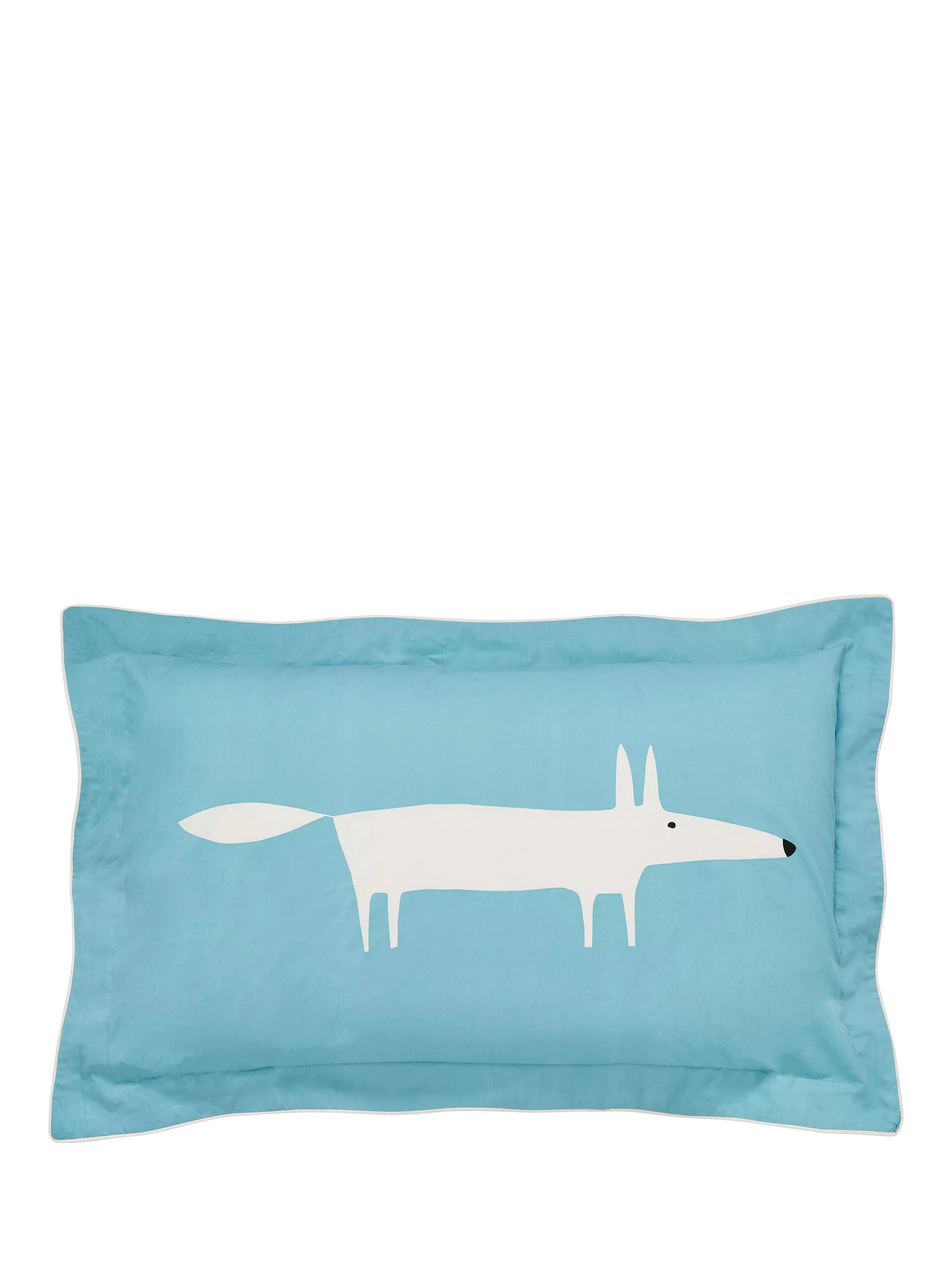Scion Mr Fox cotton bedding standard pillowcase pair, imported from the UK