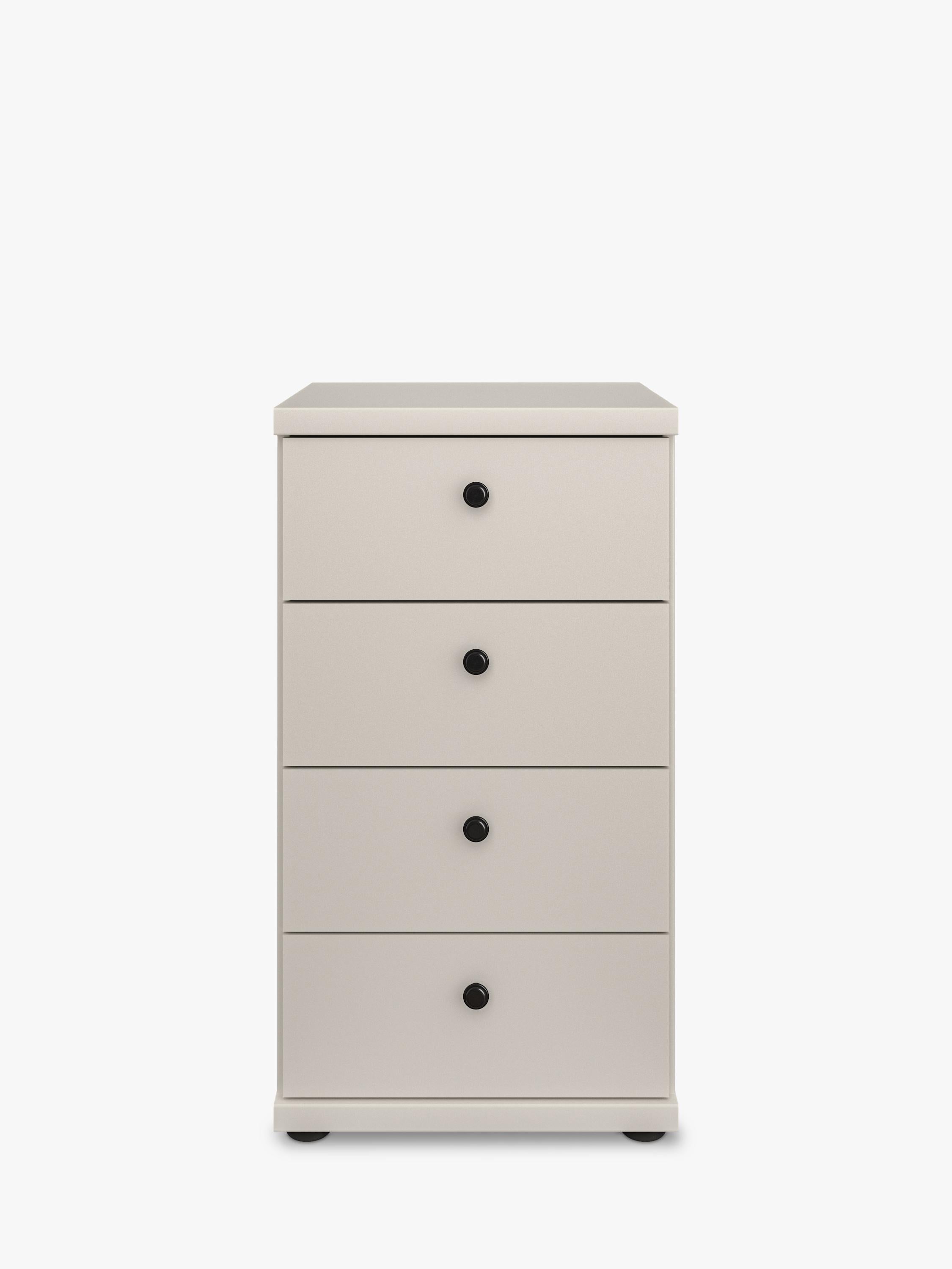 John Lewis Marlow 4 drawer narrow chest champagne - British product
