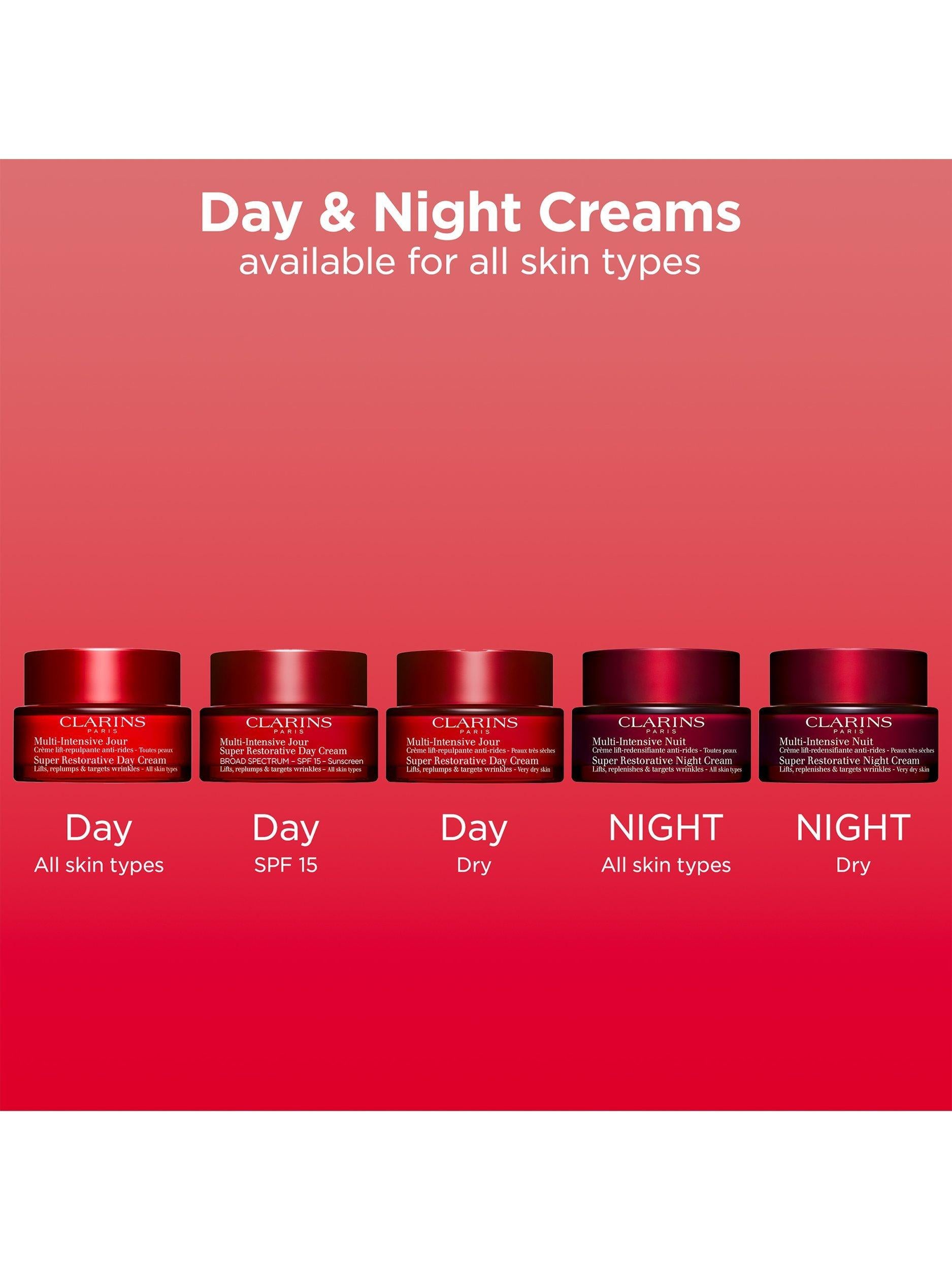 Clarins Super Restorative Day Cream SPF15 50ml, imported from the UK
