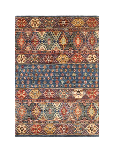 John Lewis Gooch Oriental Khurjeen Blue Hand-Knotted Rug L177 x W121 cm- Buy online at McGrocer