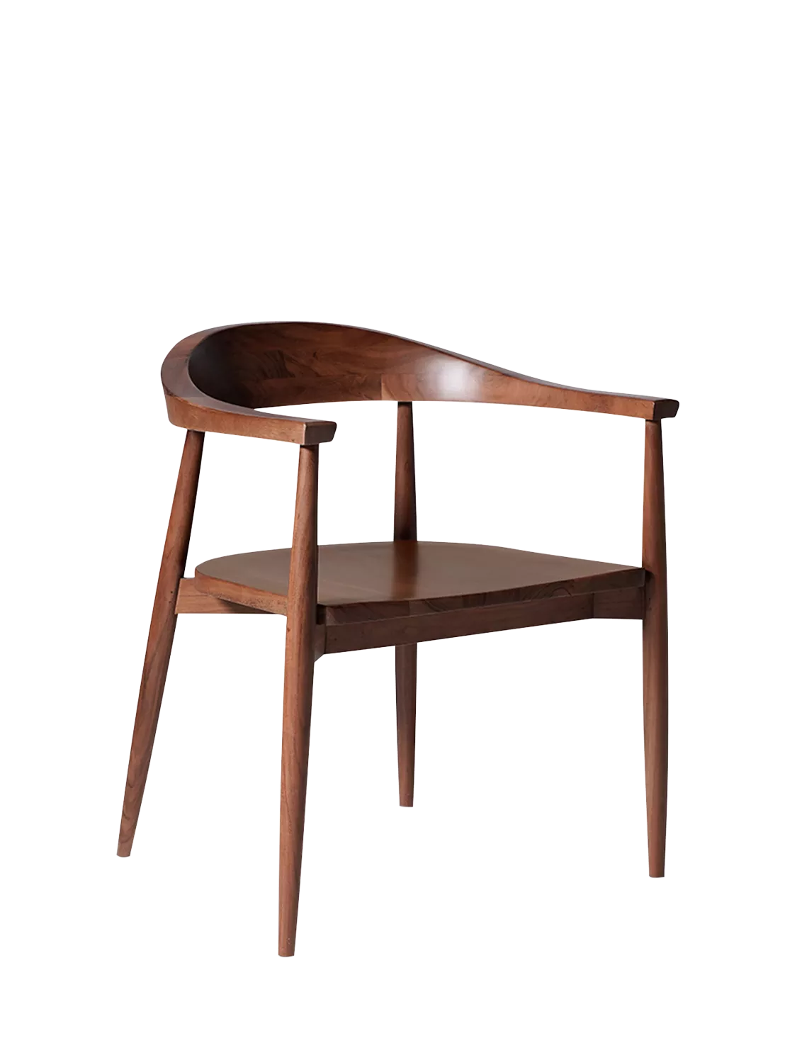 Swoon Olsen dining chair acacia wood, imported from the UK