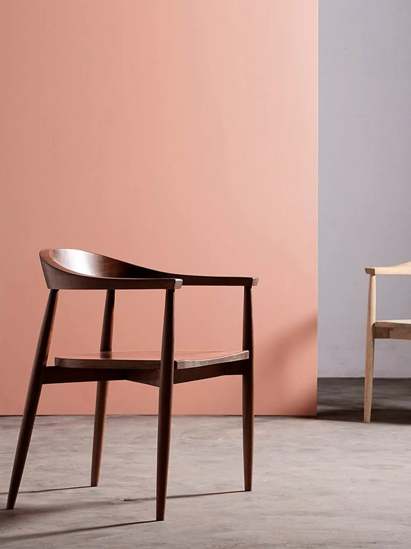 Swoon Olsen dining chair acacia wood, imported from the UK