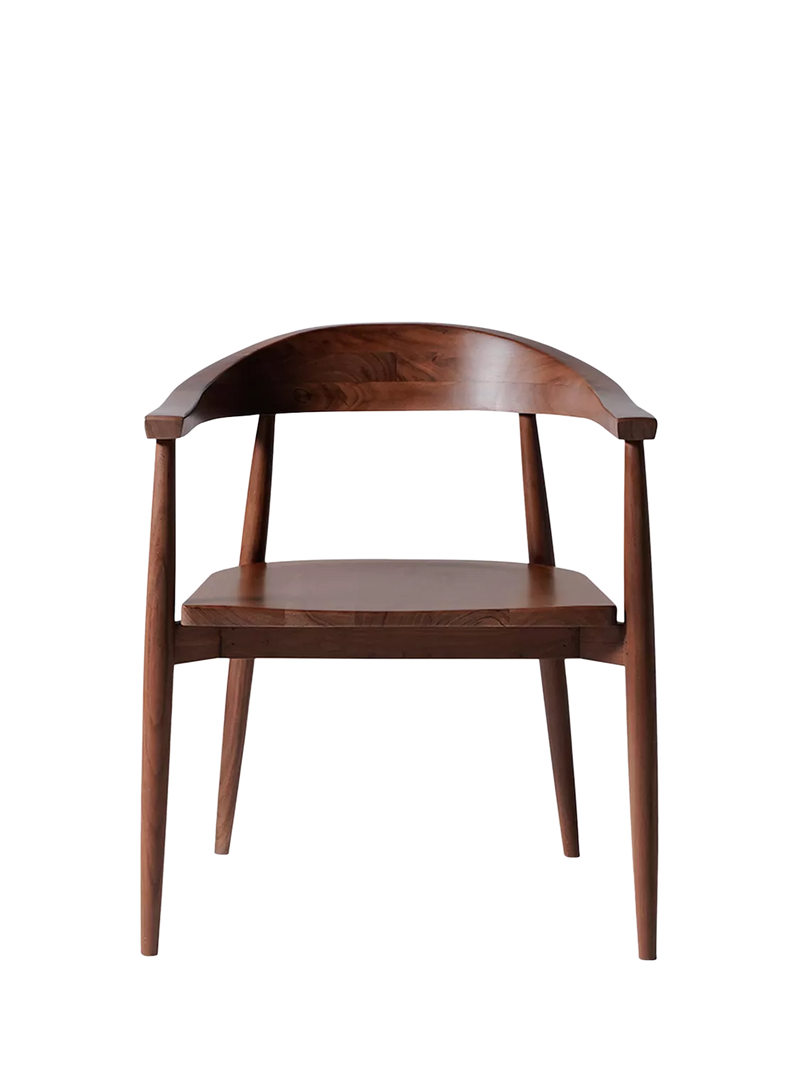 Swoon Olsen dining chair acacia wood, imported from the UK