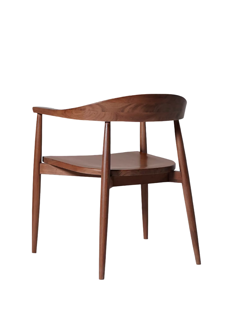 Swoon Olsen dining chair acacia wood, imported from the UK