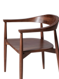 Swoon Olsen dining chair acacia wood, imported from the UK