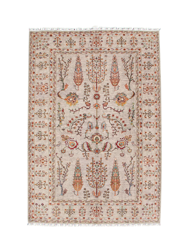 Gooch Oriental Pictorial Rug, Grey, L307 x W205 cm