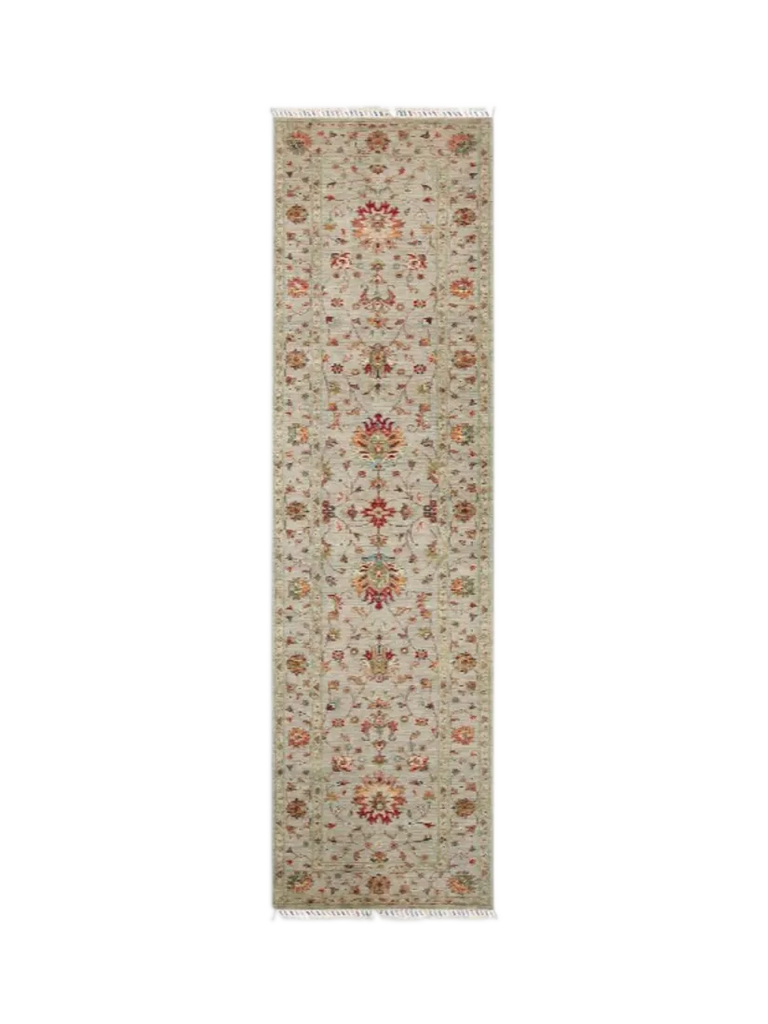 Gooch Oriental Sultani Runner Rug, Grey, L297 x W81 cm