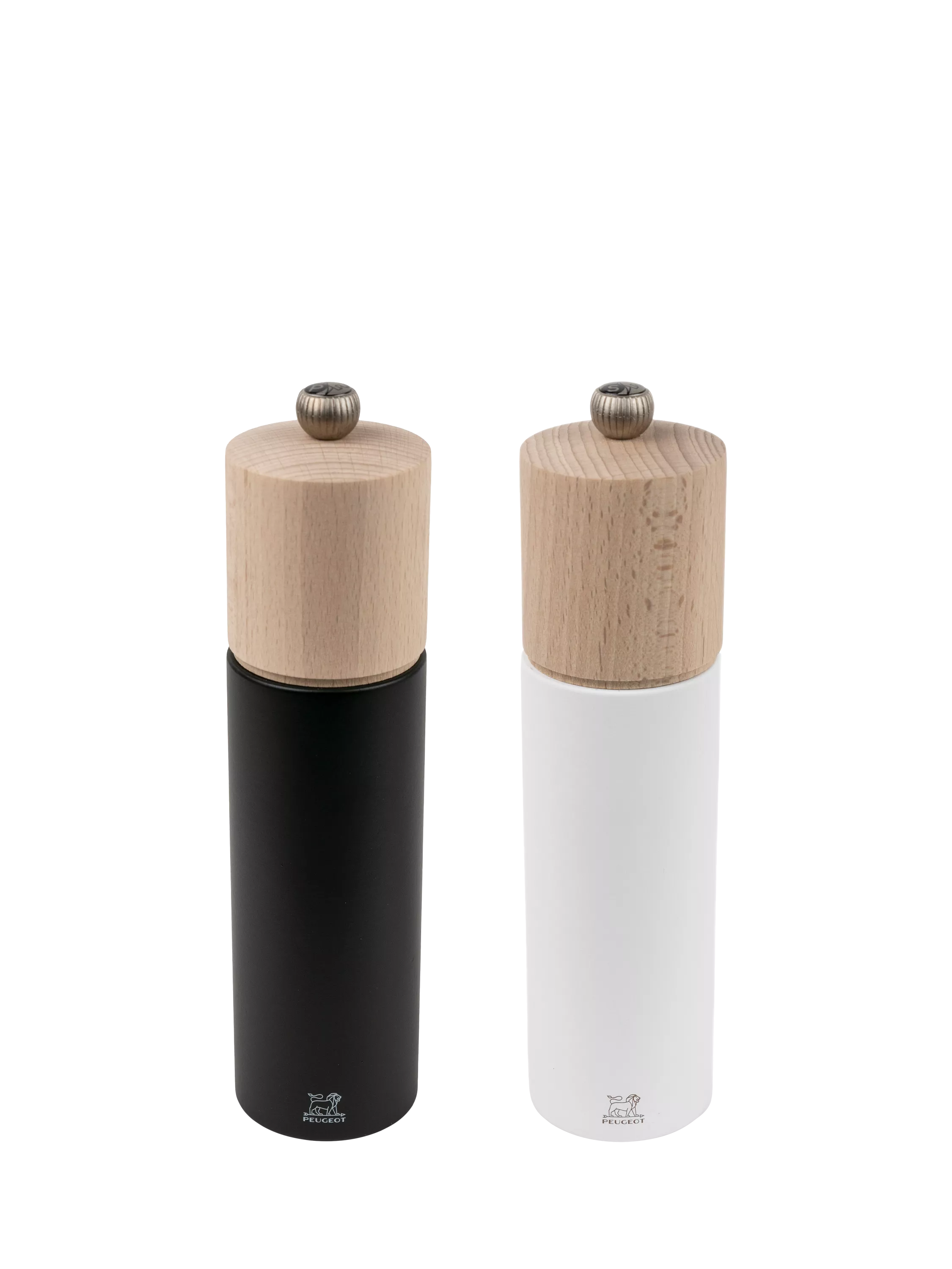 Peugeot Boreal salt pepper mill set black white, imported from the UK