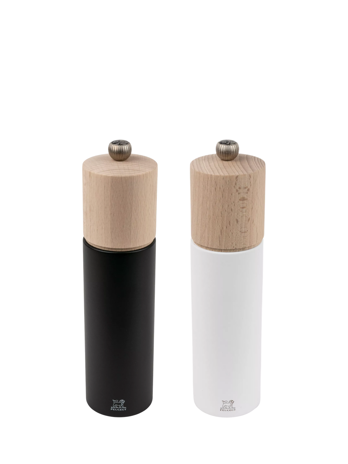Peugeot Boreal salt pepper mill set black white, imported from the UK
