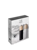 Peugeot Boreal salt pepper mill set black white, imported from the UK