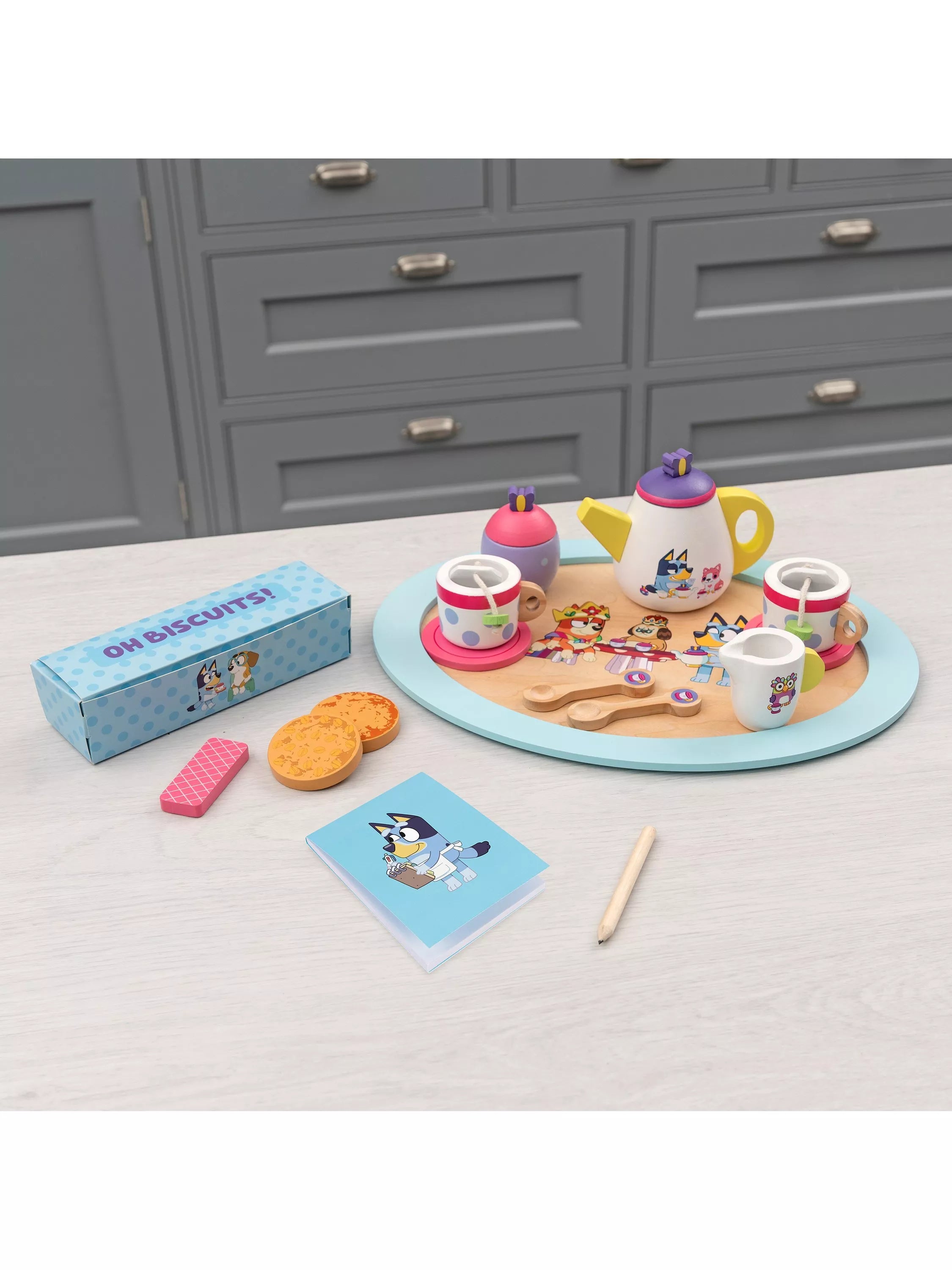 Bluey wooden tea party playset (British brand)