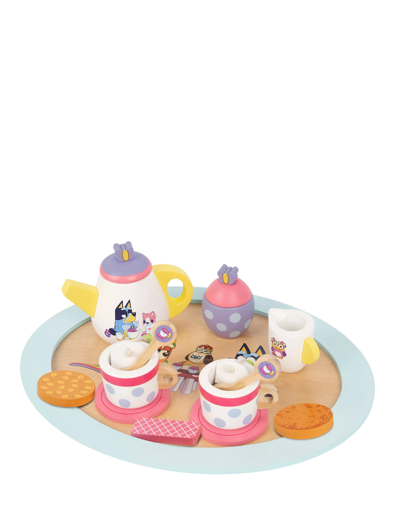 Bluey wooden tea party playset (British brand)