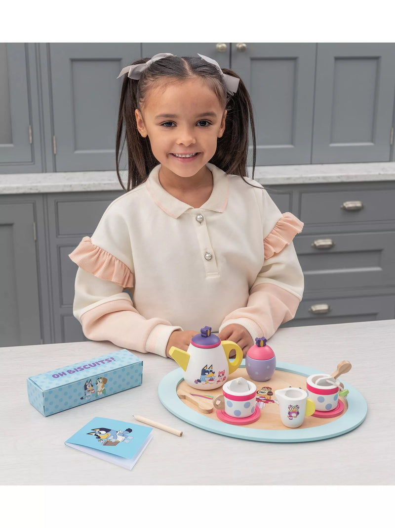 Bluey wooden tea party playset (British brand)