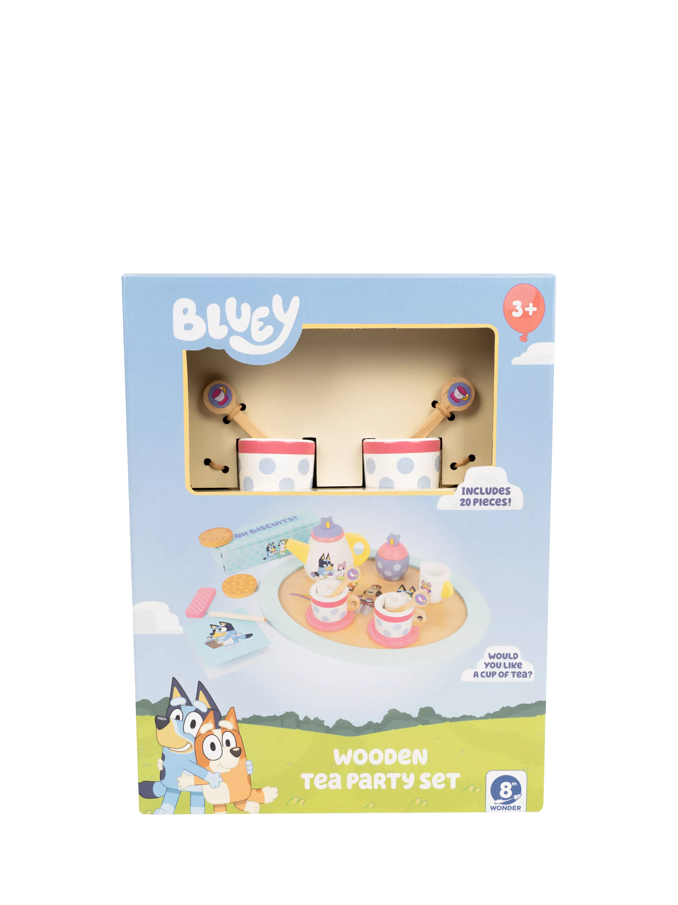 Bluey wooden tea party playset (British brand)