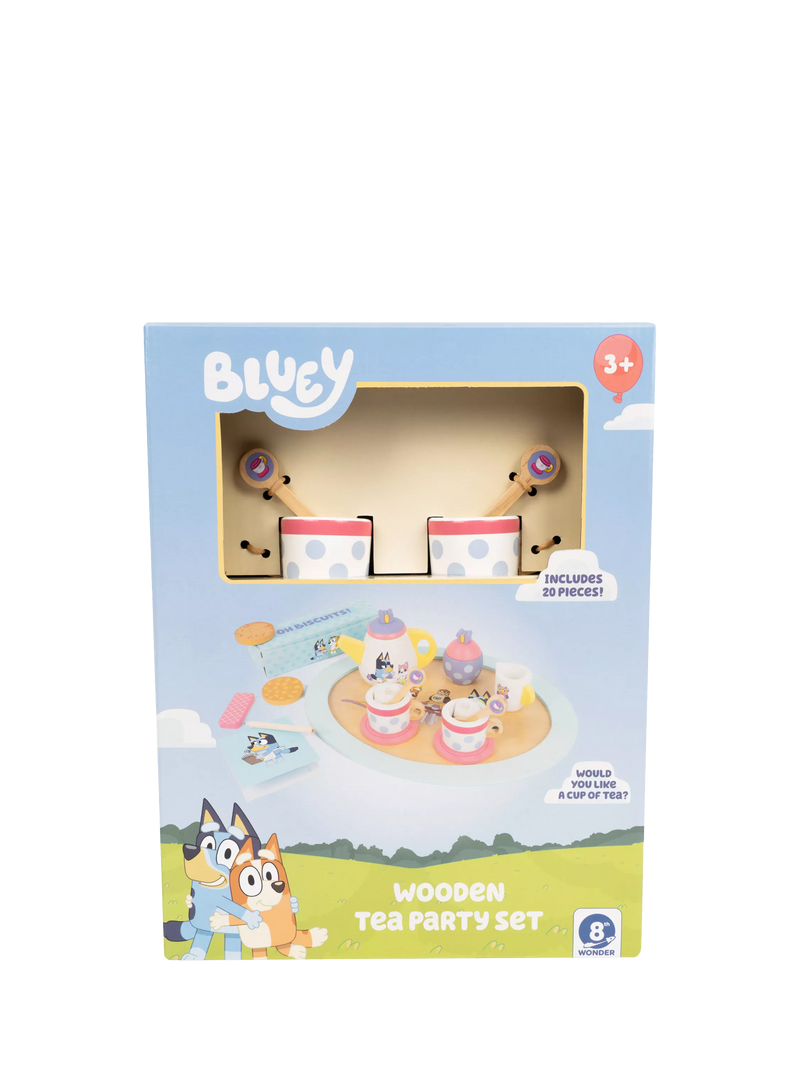 Bluey wooden tea party playset (British brand)