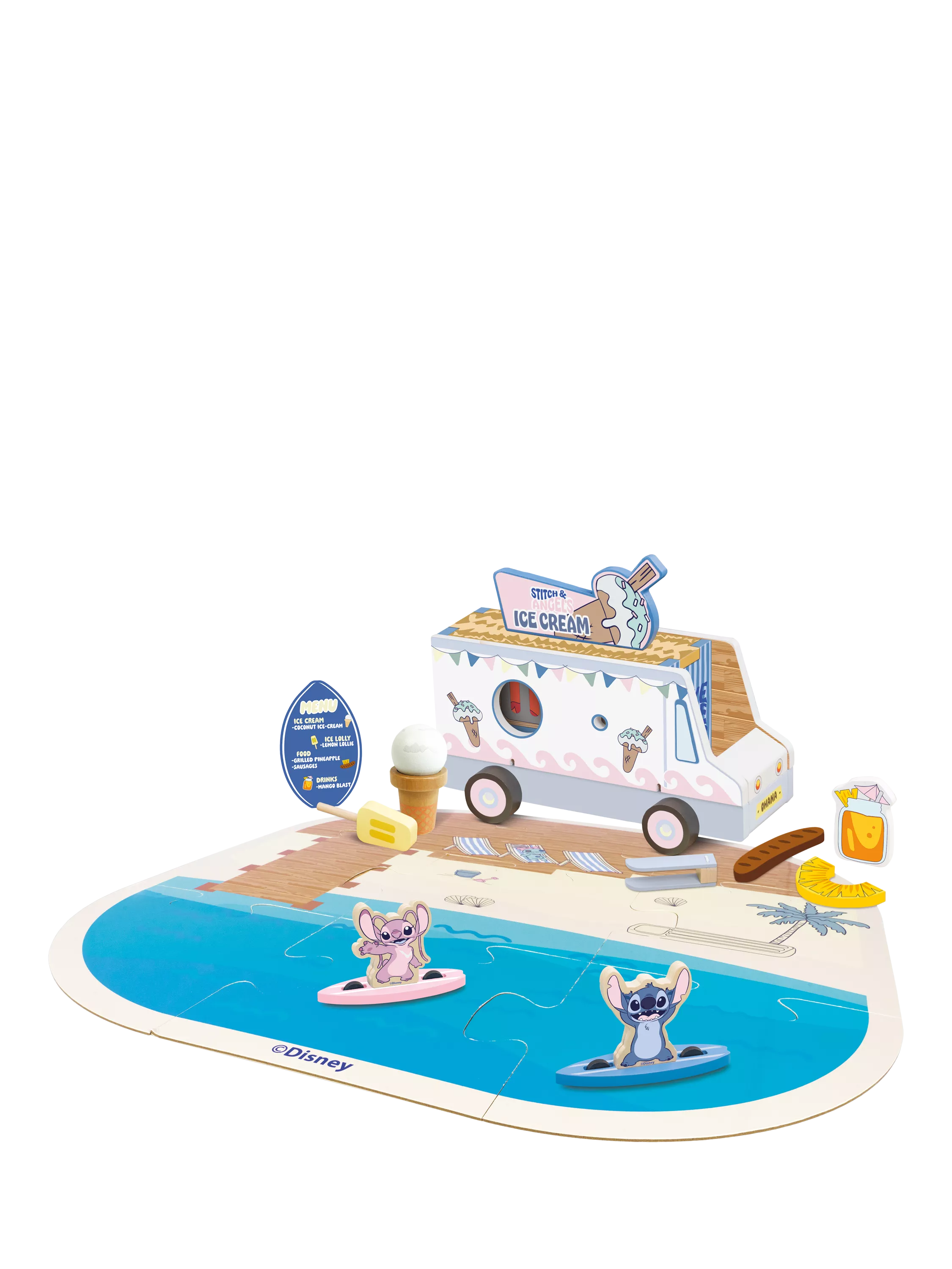 Disney Stitch transforming vehicle playset - British product