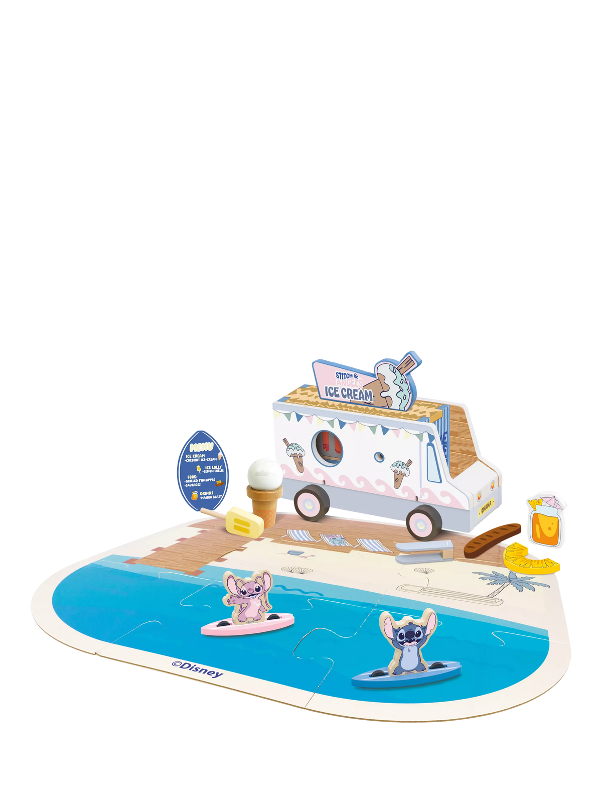 Disney Stitch transforming vehicle playset - British product