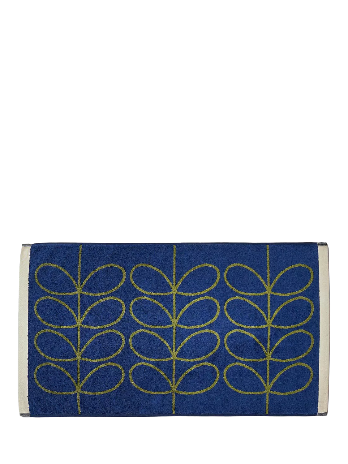 Orla Kiely bath mat Navy Olive 90x50cm, UK version