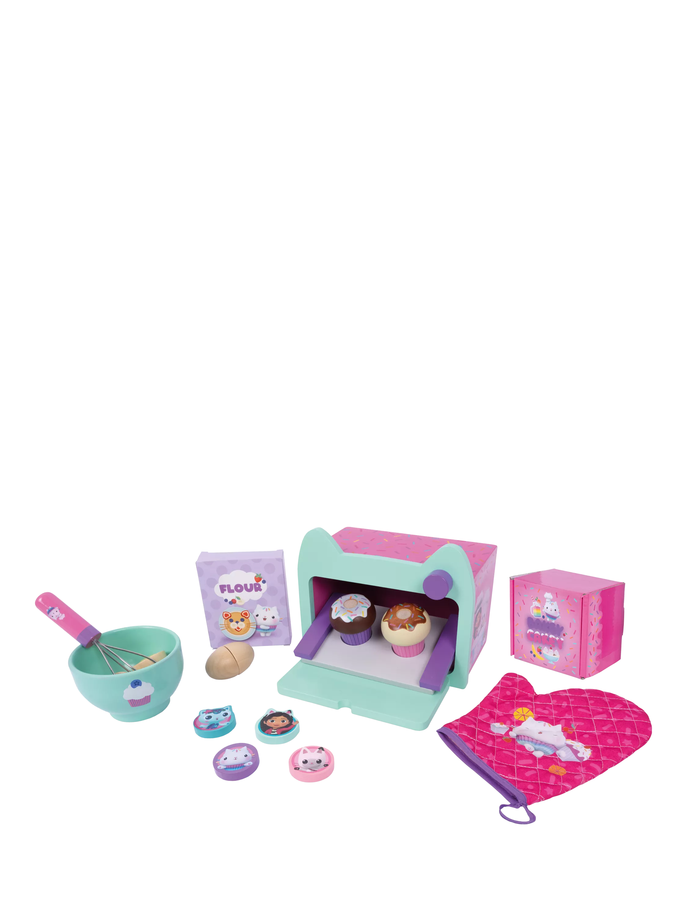 Gabby's Dollhouse baking playset Cakey Cats, imported from the UK