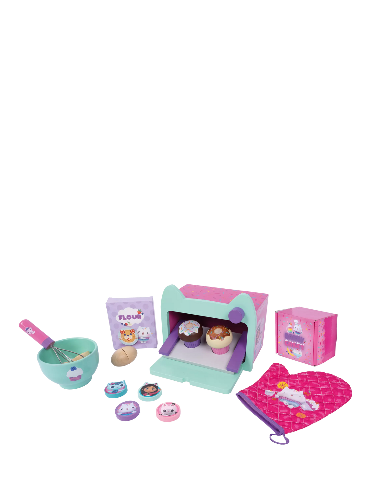 Gabby's Dollhouse baking playset Cakey Cats, imported from the UK