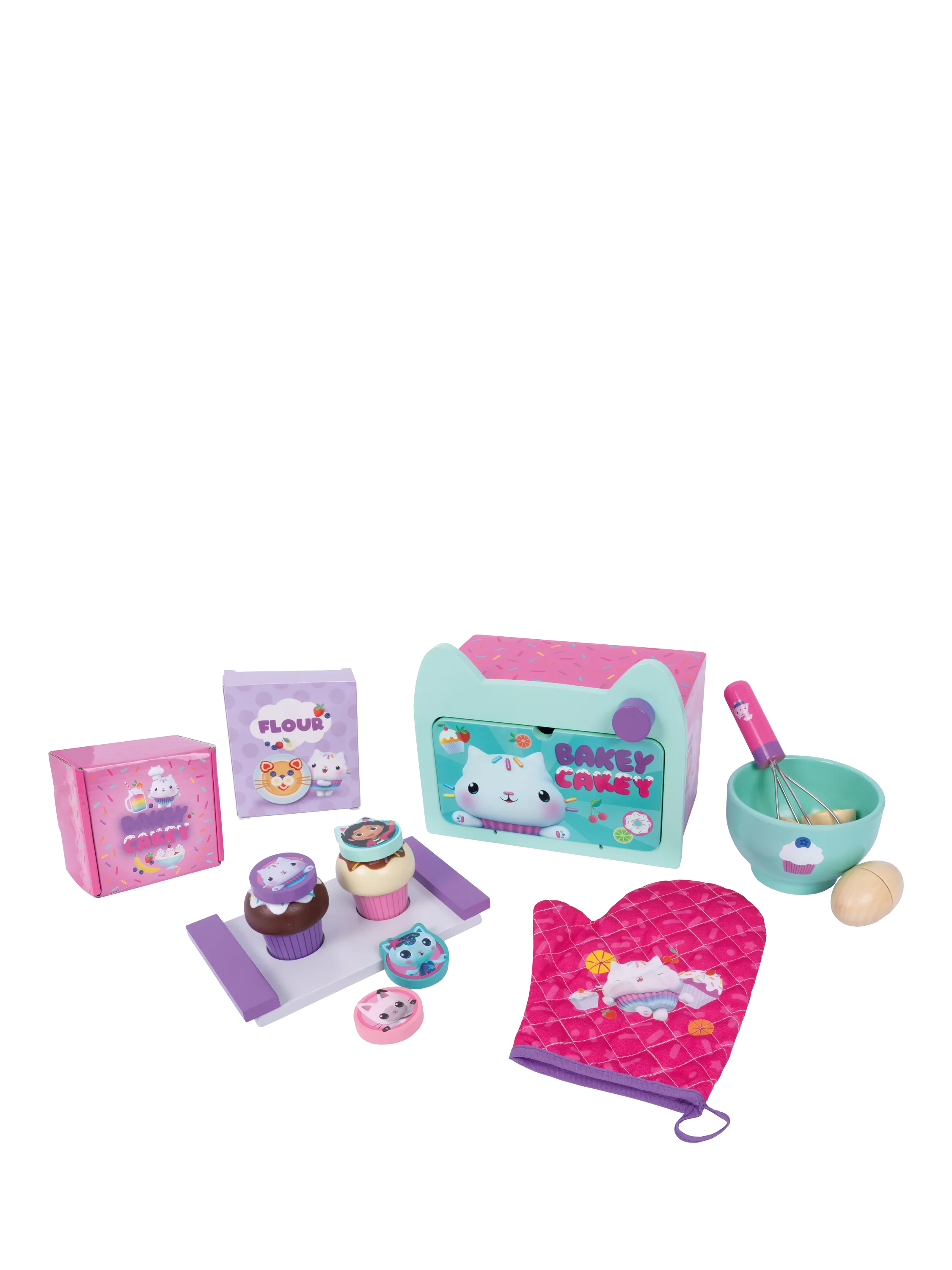 Gabby's Dollhouse baking playset Cakey Cats, imported from the UK