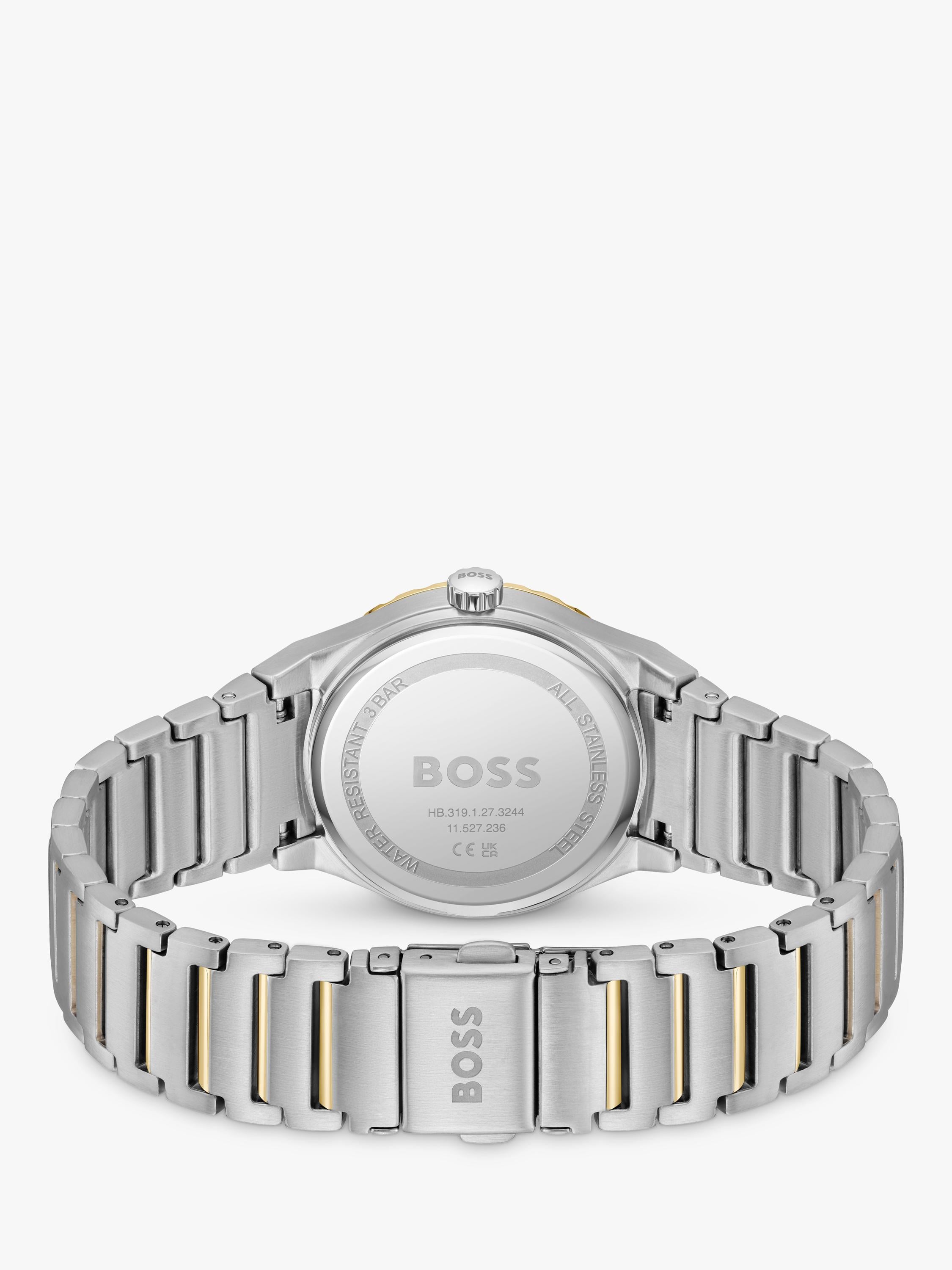 BOSS women's Candor Sport watch with crystal markers and stainless steel strap - British product