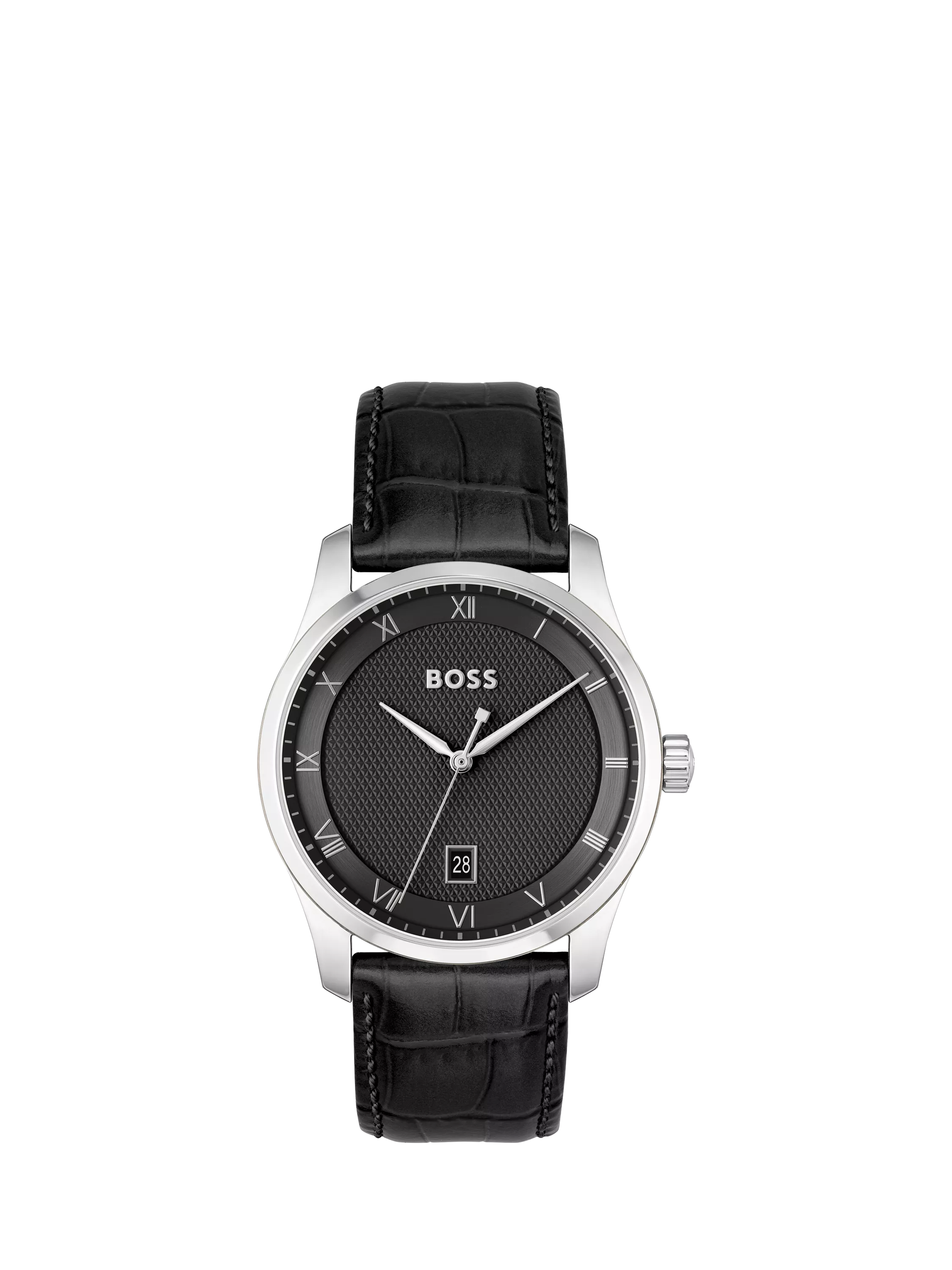 BOSS Principle Date watch 41mm black dial, UK version