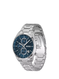 BOSS Grand Prix 44 chronograph watch blue dial, UK version