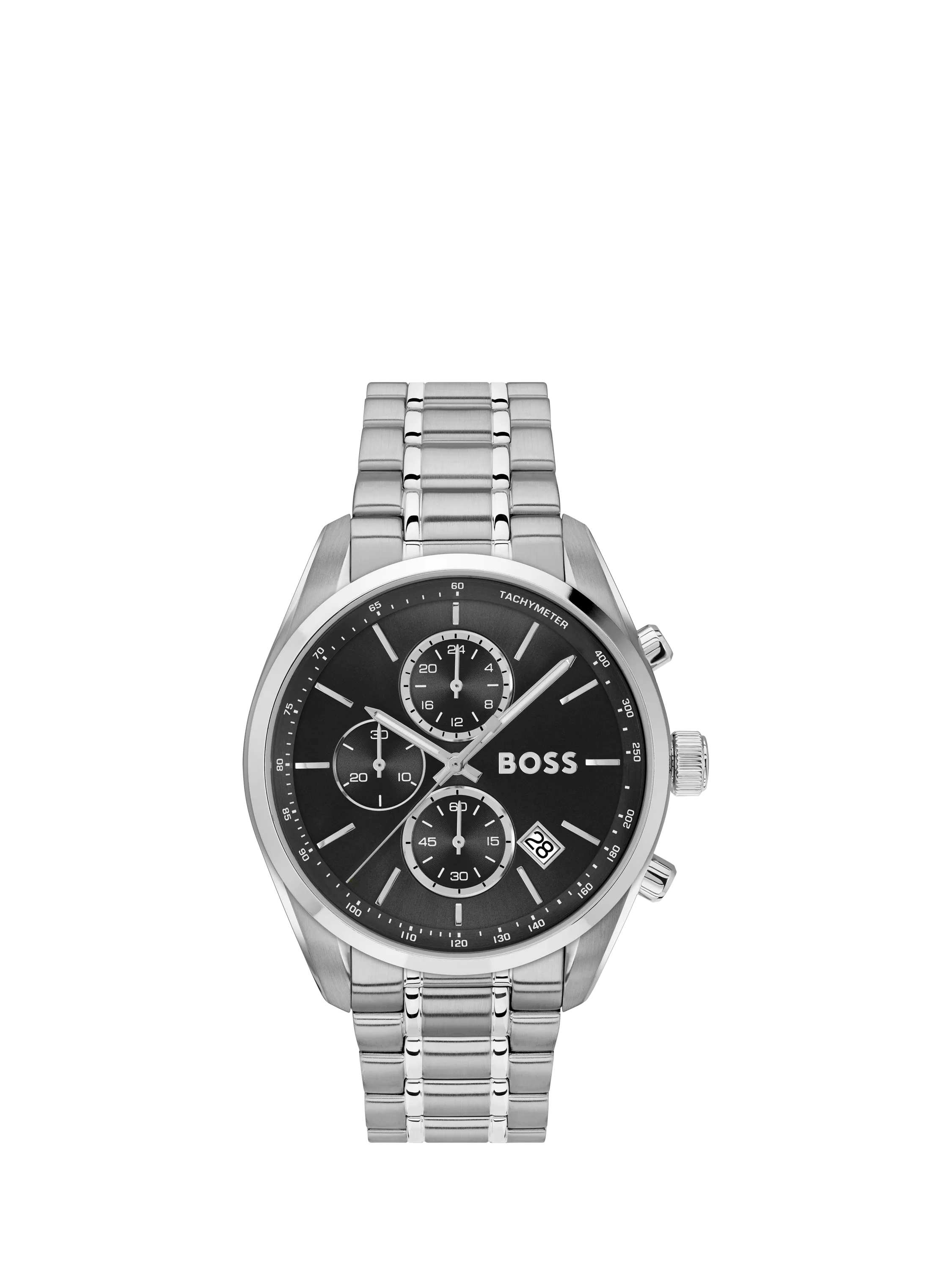 BOSS Grand Prix 44 Chronograph stainless steel watch (British brand)