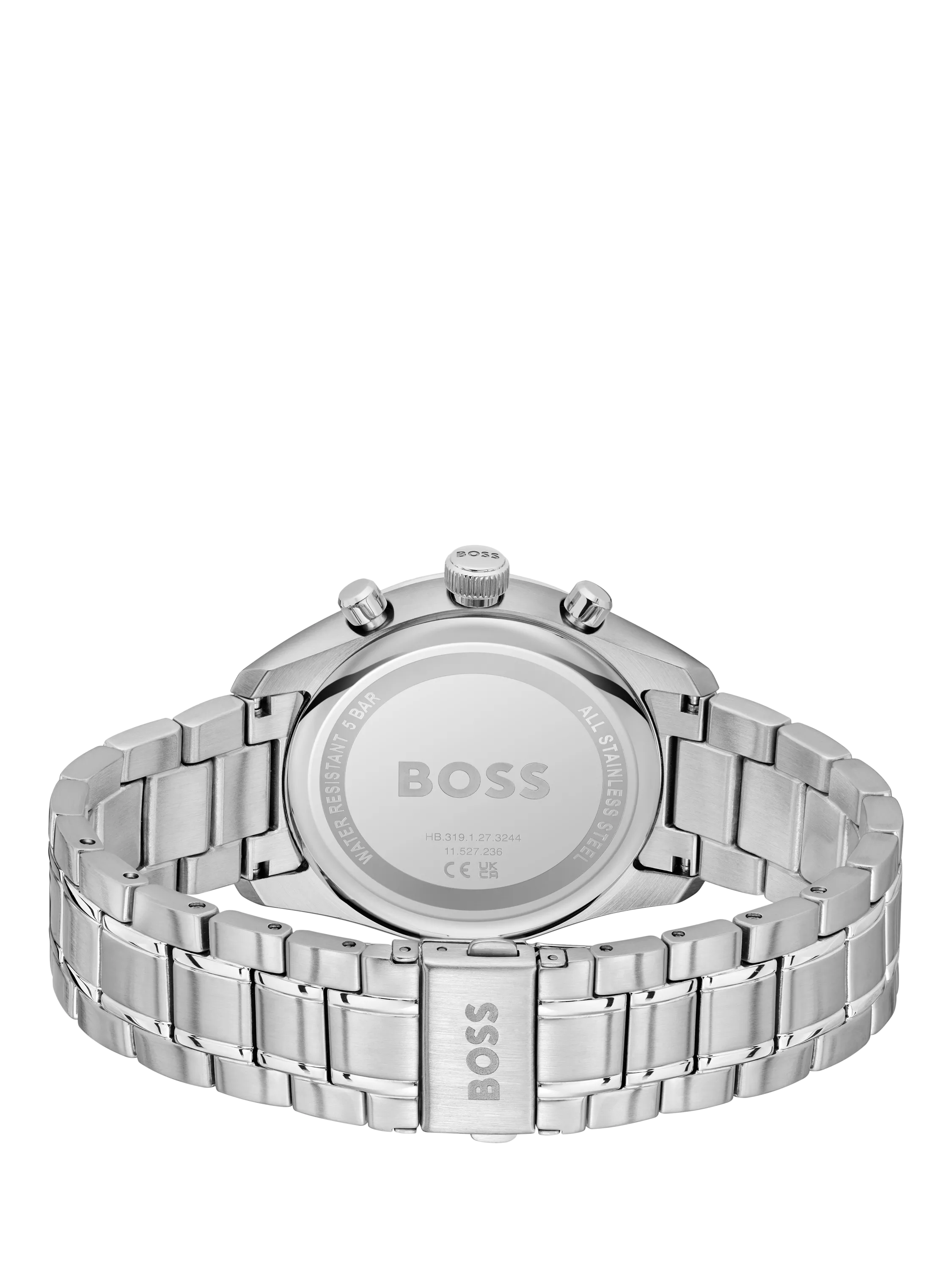 BOSS Grand Prix 44 Chronograph stainless steel watch (British brand)