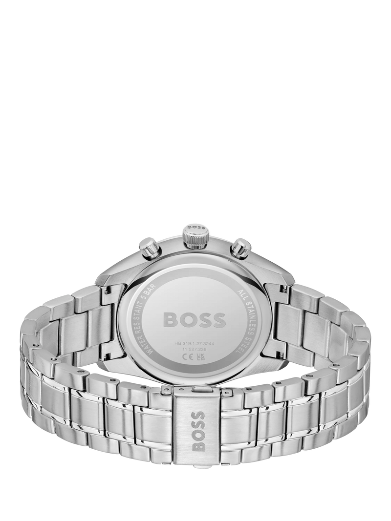 BOSS Grand Prix 44 Chronograph stainless steel watch (British brand)