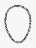 BOSS Double B curb chain necklace grey (British brand)