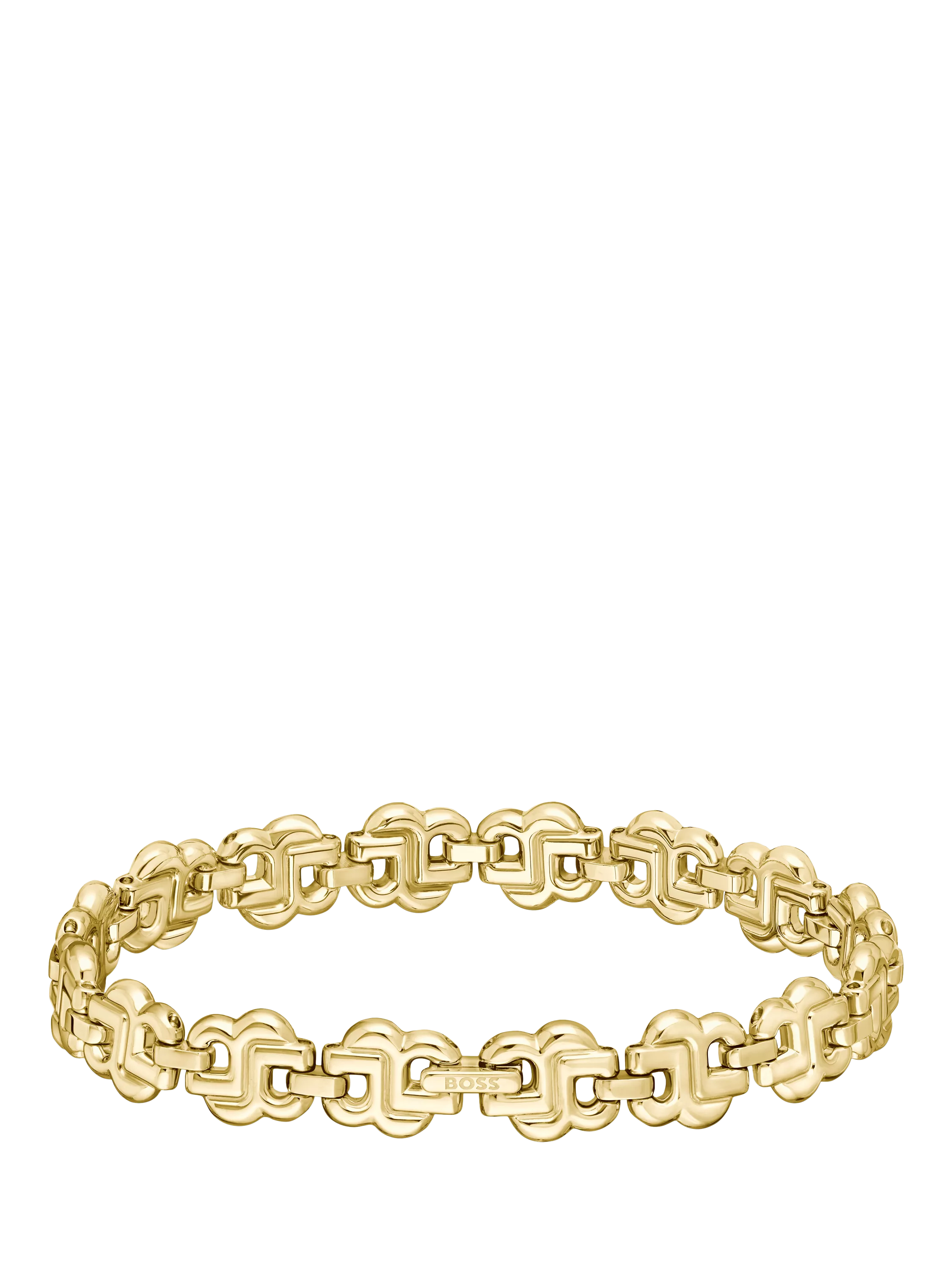 BOSS bracelet gold Double B strand chain (British brand)