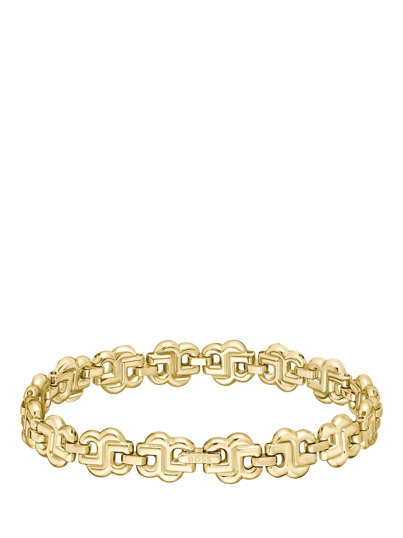 BOSS bracelet gold Double B strand chain (British brand)