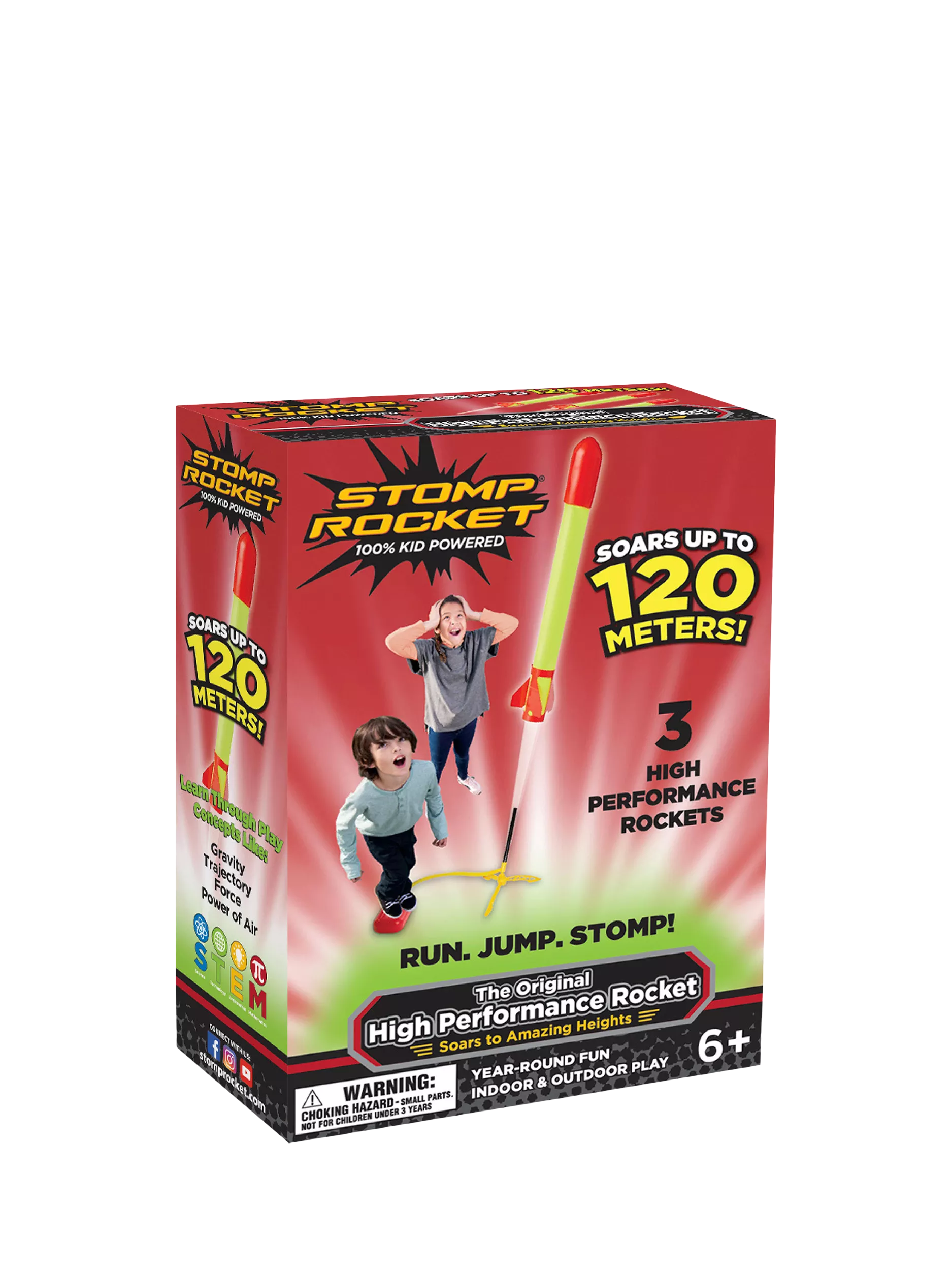 Stomp Rocket High Performance Rockets, Pack of 3