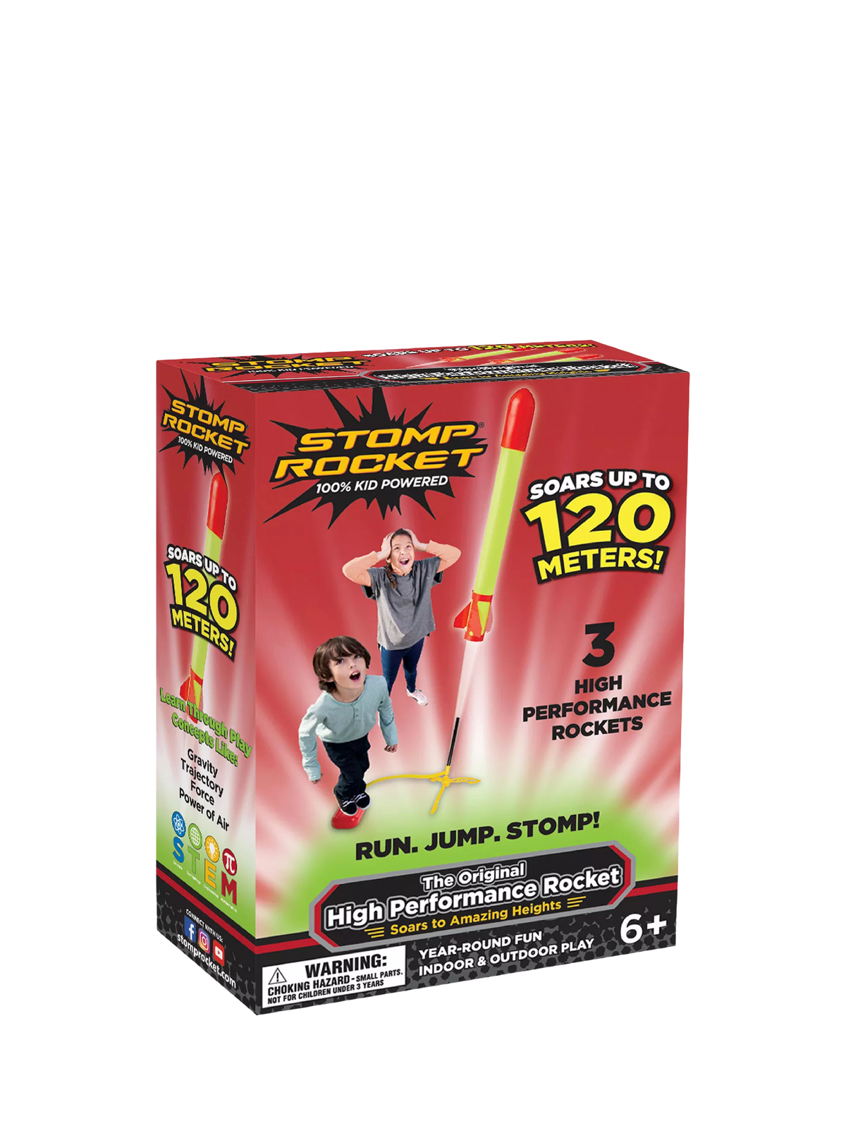Stomp Rocket High Performance Rockets, Pack of 3