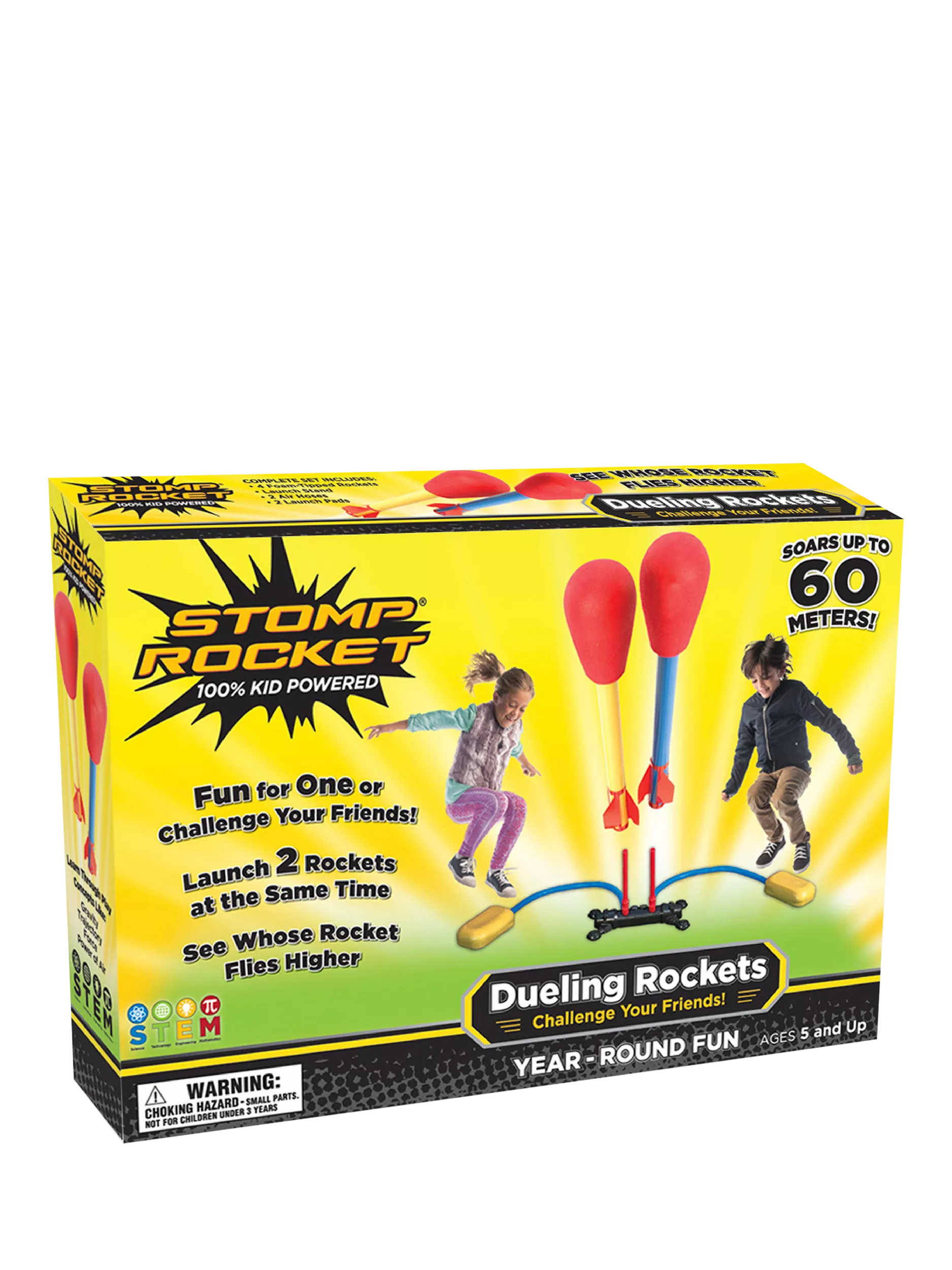 Stomp Rocket Duelling Rockets outdoor rocket launcher - British product