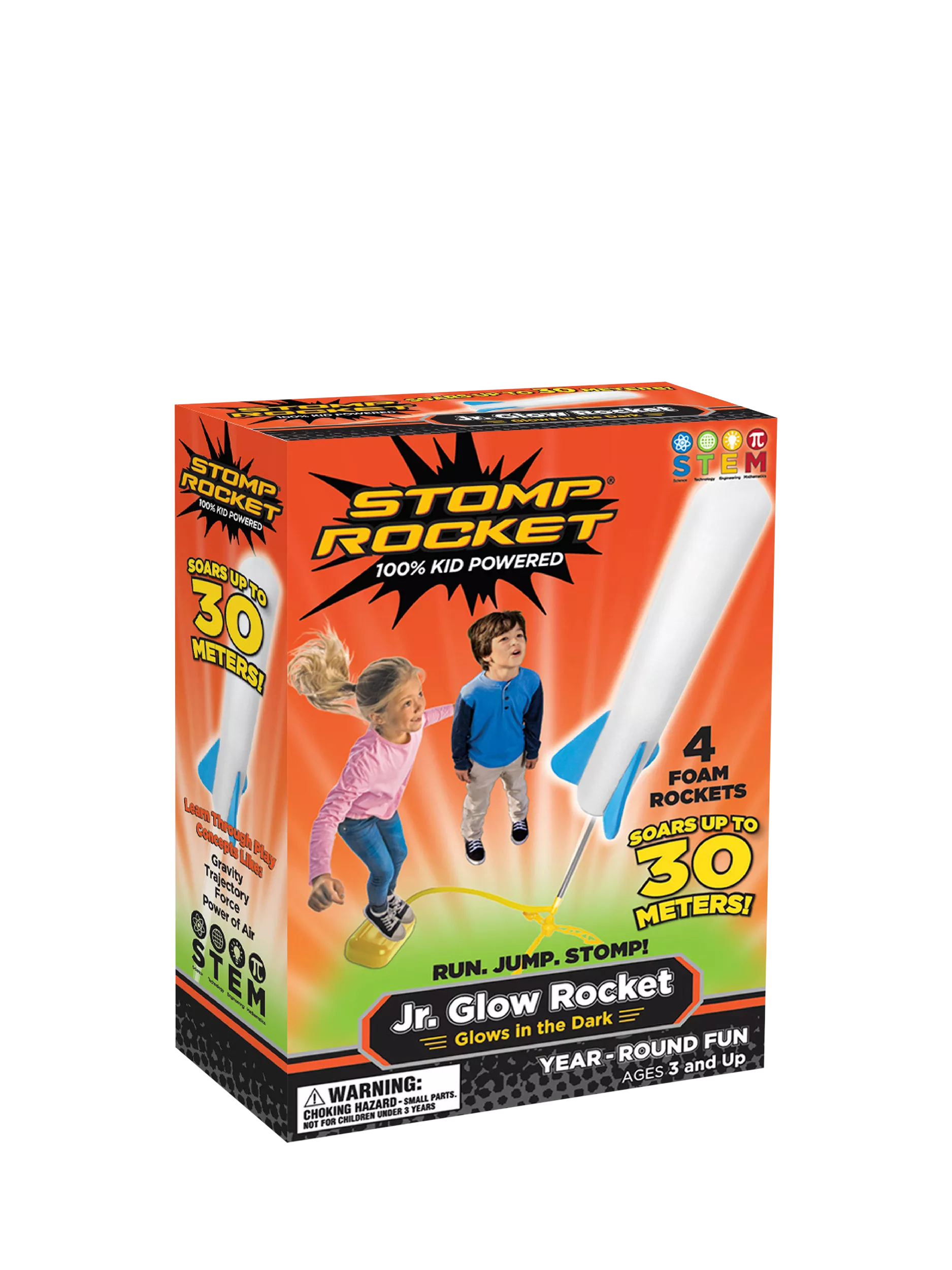 Stomp Rocket Junior Glow Rocket glow-in-the-dark toy - British product
