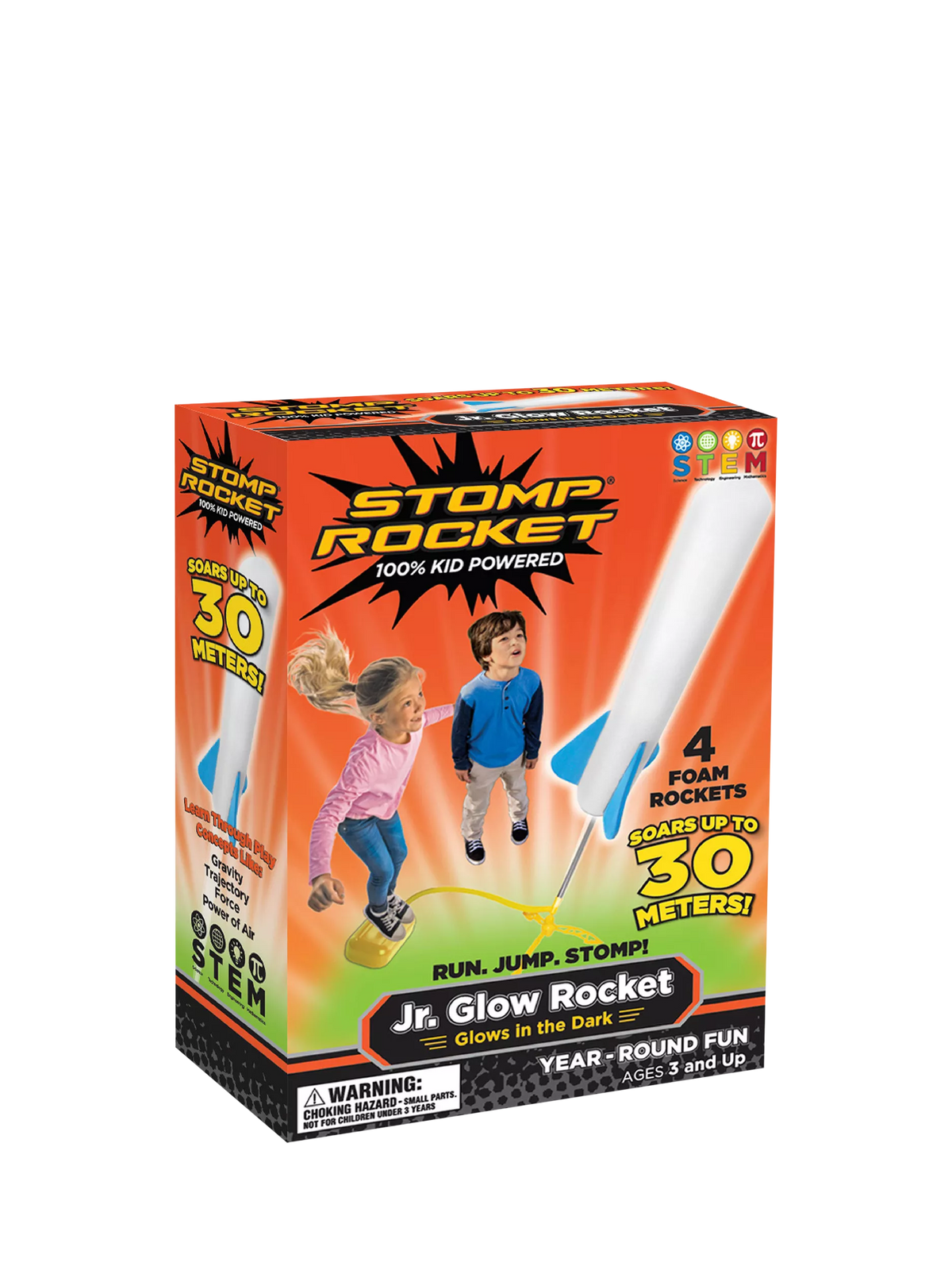 Stomp Rocket Junior Glow Rocket glow-in-the-dark toy - British product