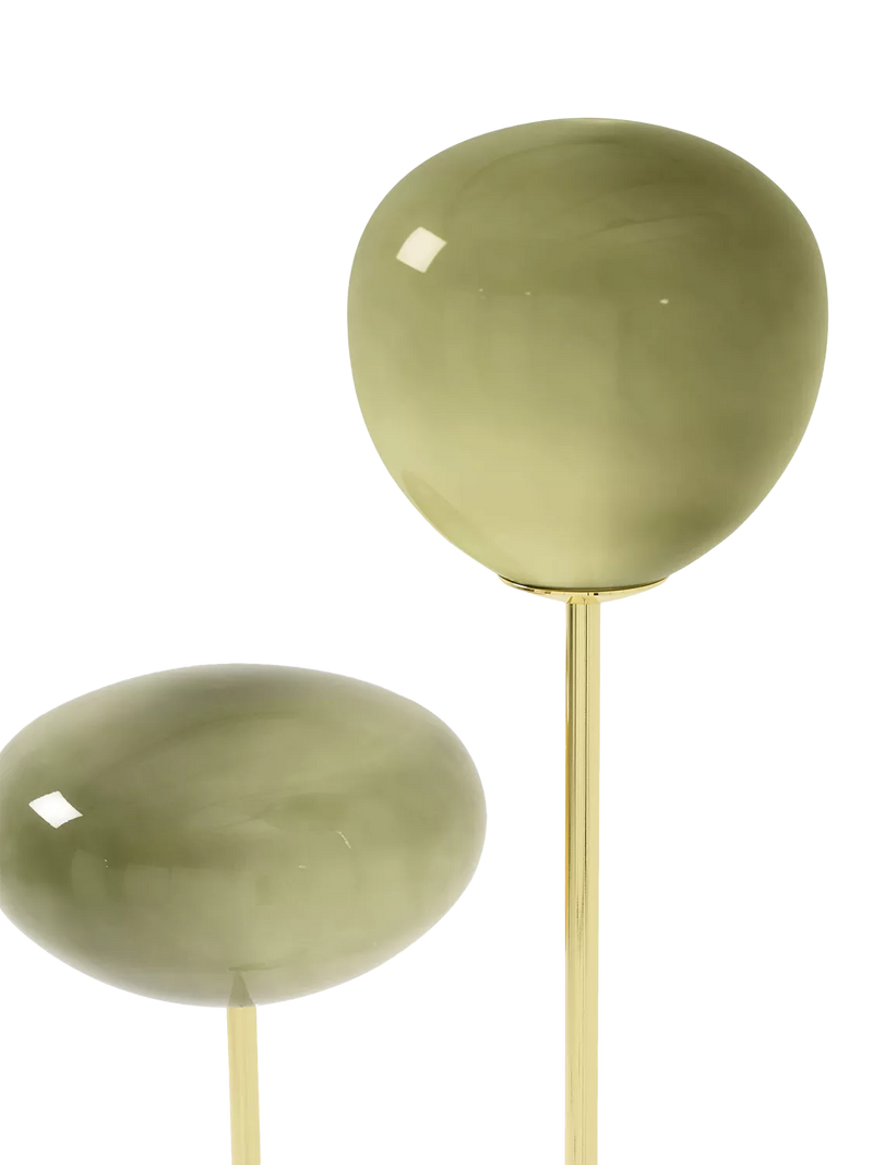 MADE Adrienne green glass floor lamp, UK version