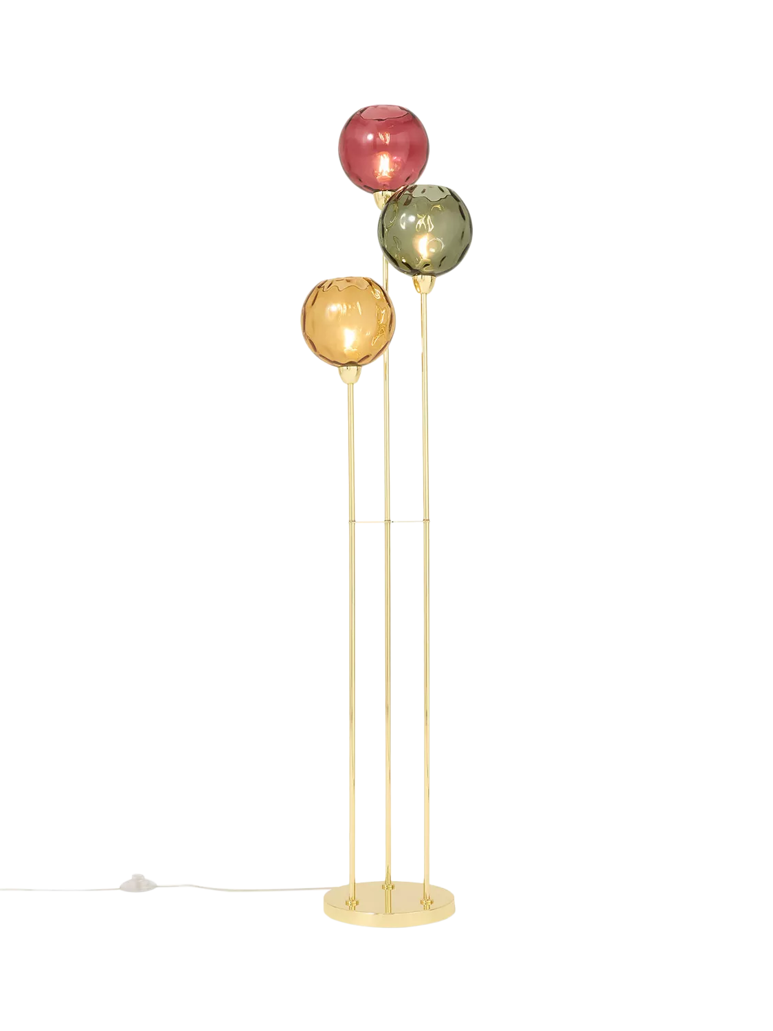 MADE Ilaria triple floor lamp in green, UK version