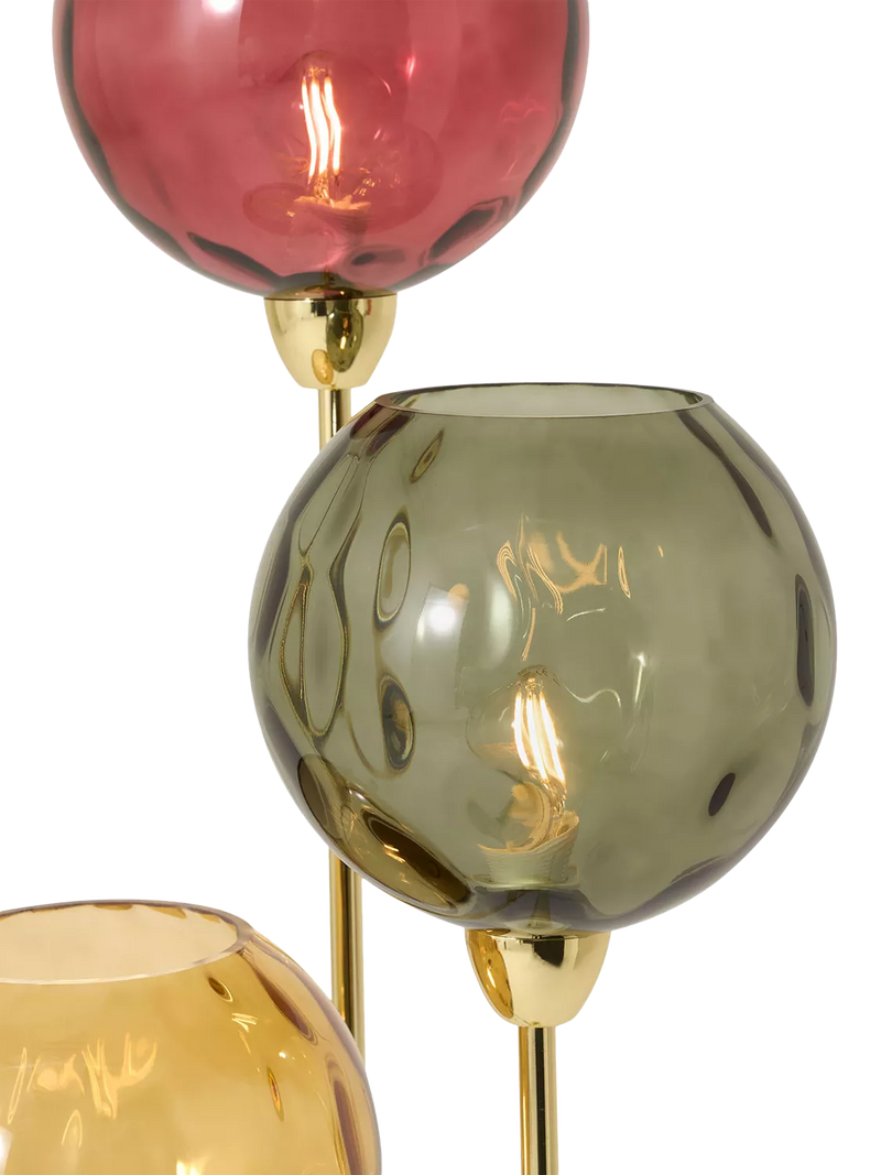 MADE Ilaria triple floor lamp in green, UK version