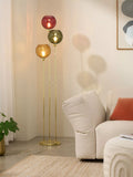 MADE Ilaria triple floor lamp in green, UK version