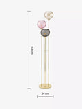 MADE Ilaria triple floor lamp in pink - British product