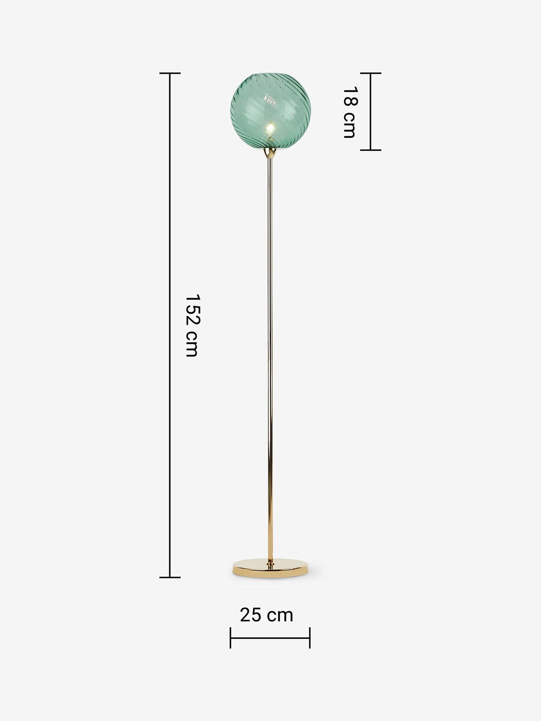 MADE Ilaria triple floor lamp in pink - British product