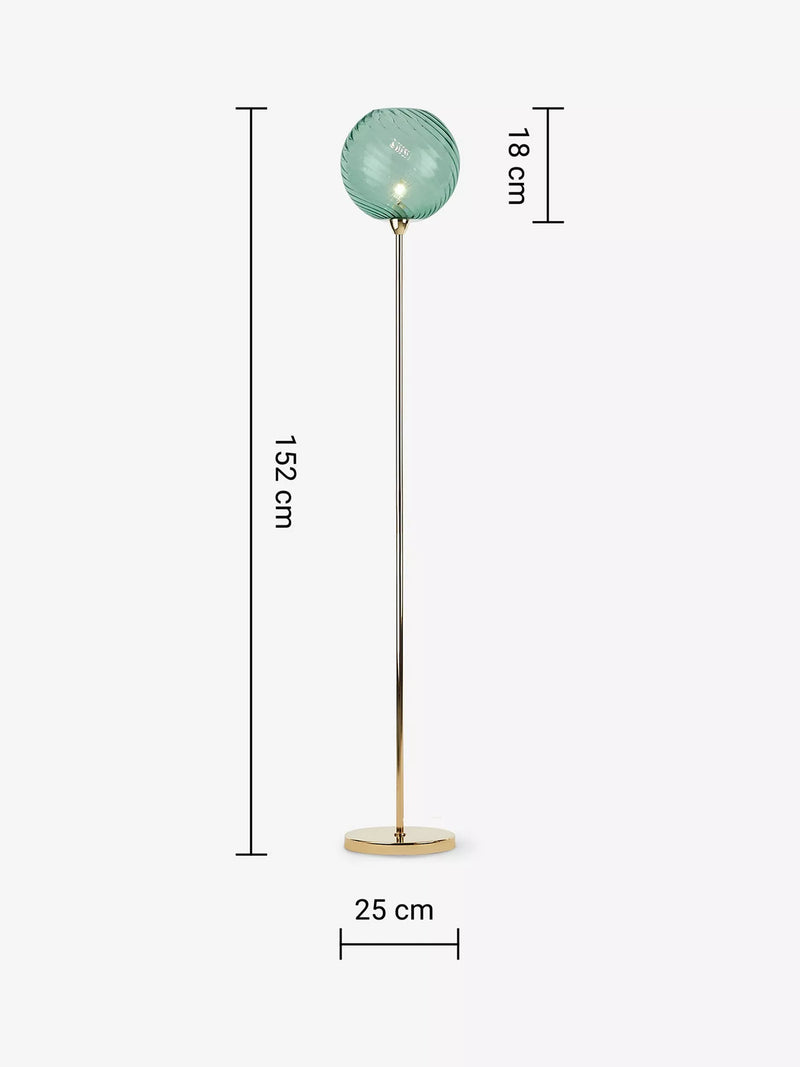 MADE Ilaria triple floor lamp in pink - British product