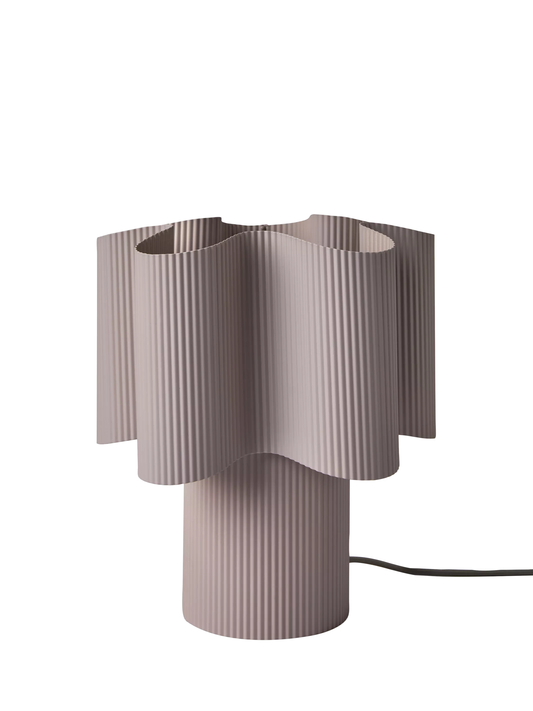 MADE Sydney pleated table lamp in lilac, UK version